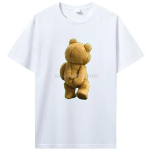 Funny Bear T-Shirt Casual Cotton Top