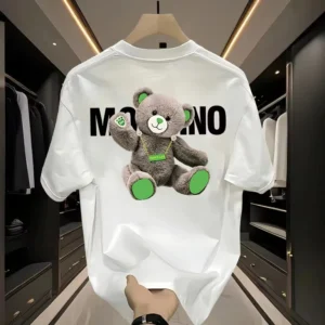 Cotton Printed Bear Short Sleeve Tee