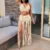 Two-piece Knitted High Waist Tassel Long Skirt Swimsuit Cover Up Bikini – ONE SIZE