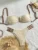 Beige Solid Color Bikini – Sexy U-neck Backless Bathing Suit High Waist Bandage